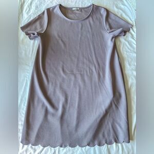 JODIFL Lavender Scalloped Dress